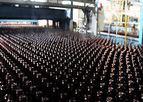 Янтарная производственная линия стеклянной бутылки пива ISO14001 300ml